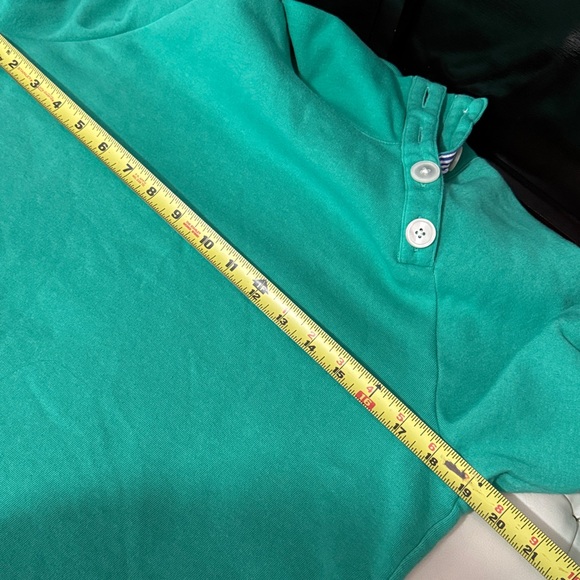 J Crew Factory Sweatshirt-S-Button Neck Side Detail-Kelly Green-60% Cotton-EUC - Picture 14 of 16
